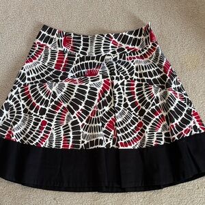 Vintage The Limited Black and Red A-Line Skirt NEW WITHOUT TAGS